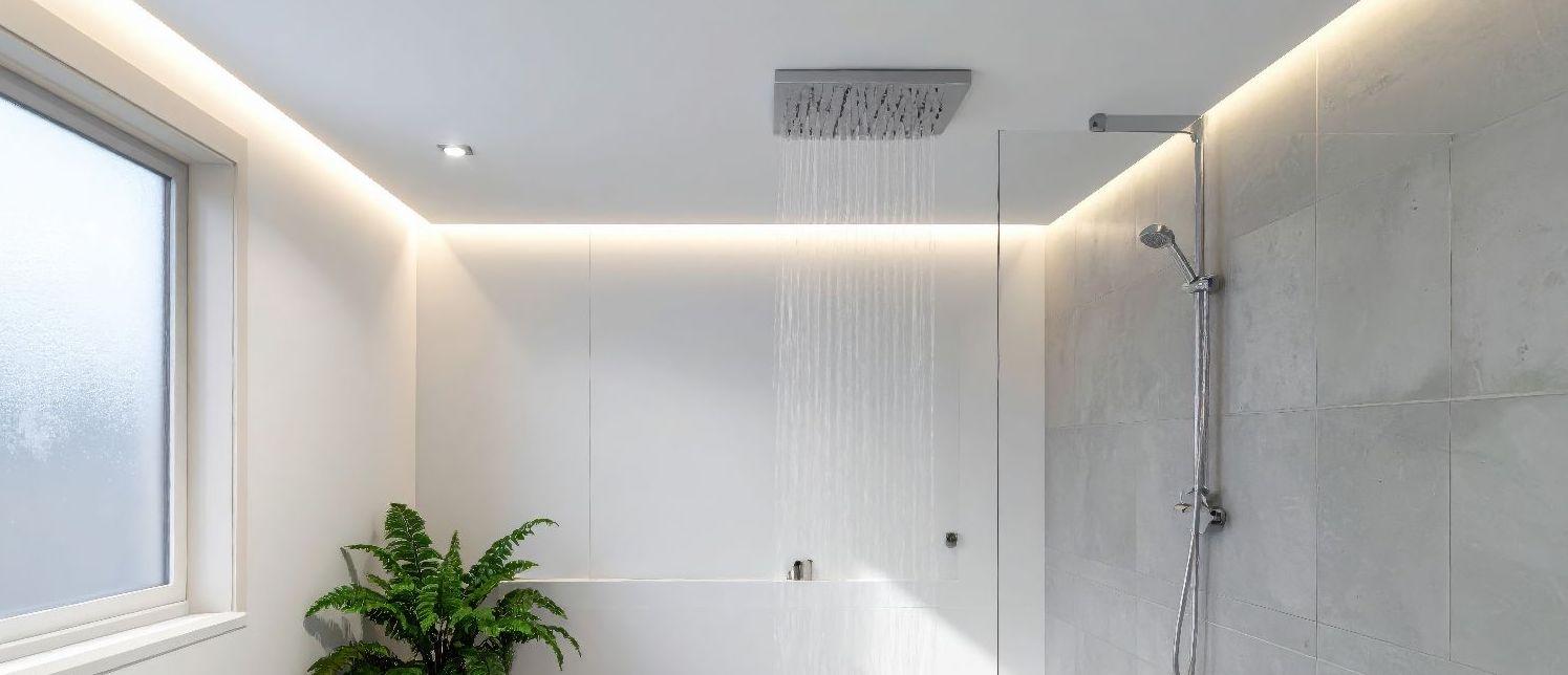 Simple walk-in shower design